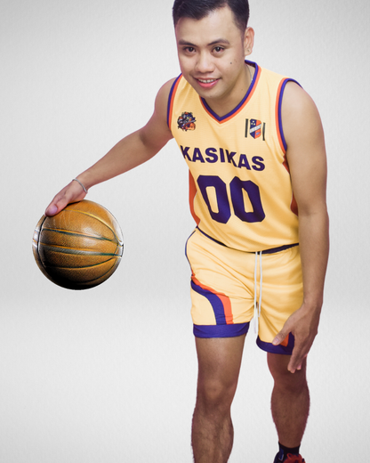 Sublimated Basketball Jersey Set Athlete Wearing