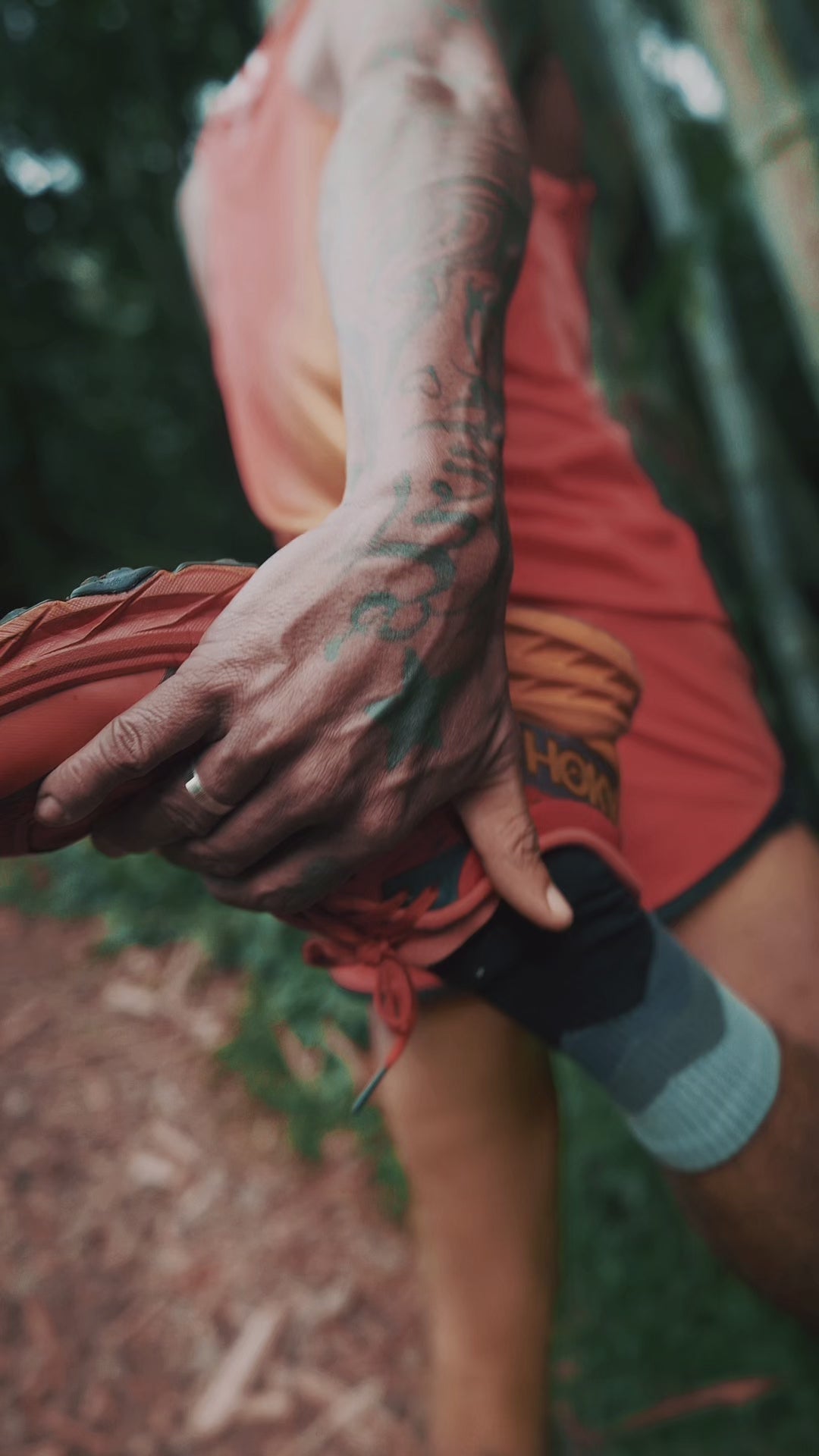 Close-up fabric on seamless jersey